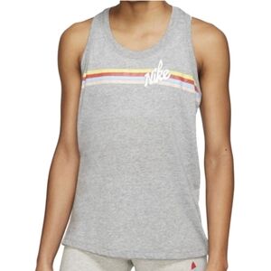 Women's Nike Racerback Tank Top Gray Sz Small